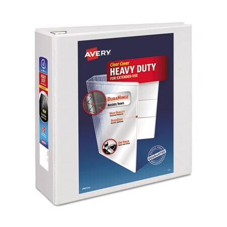 Avery Dennison EZD View Binder, Heavyduty, 4 Cap Whitein 79104